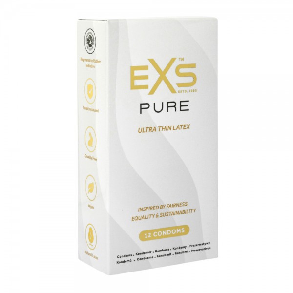 EXS Pur Ultra Thin Latex Condoms 12 Pack