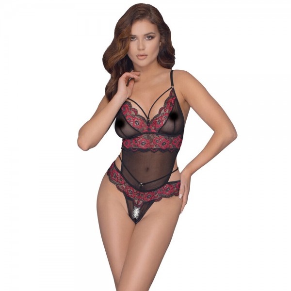 Cottelli Crotchless Body With Lace